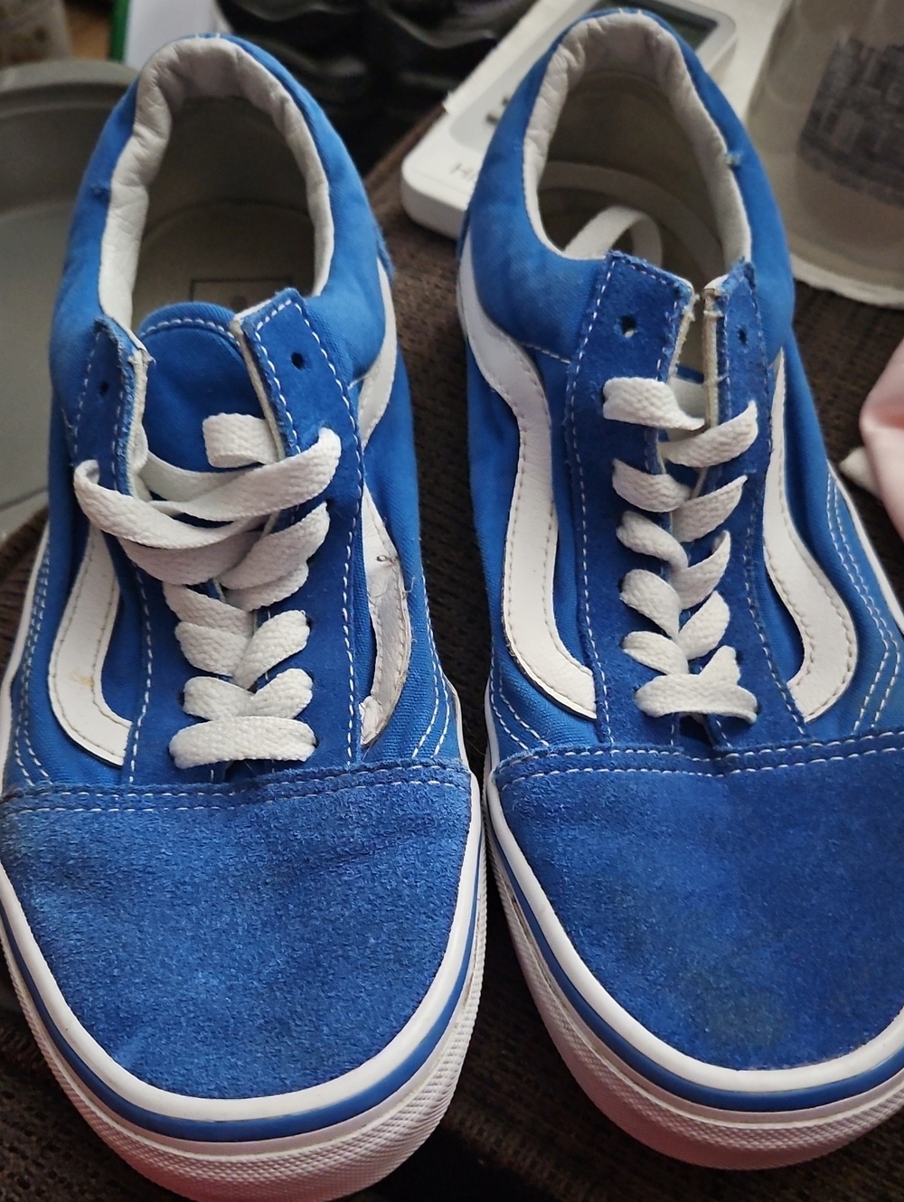 Vans Old Skool Low-Top Blue Skate Shoes Men's ,Size 6.0 Women Size 7.5